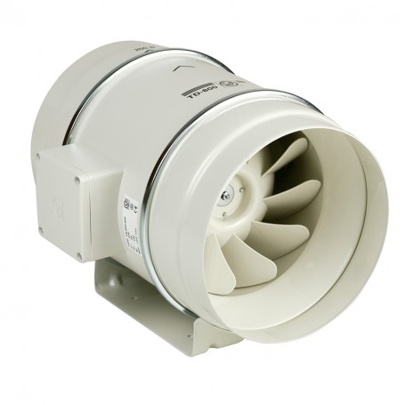 TD 250/100 T IP44 potrubný ventilátor s dobehom